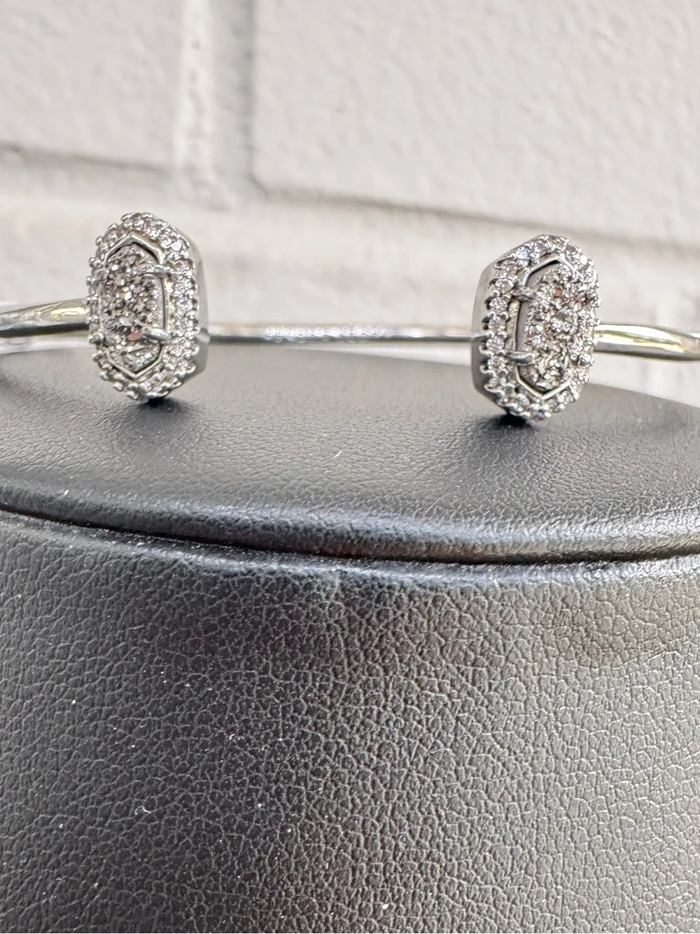 Kendra Scott Call Cuff Bracelet in Silver & Silver Drusy